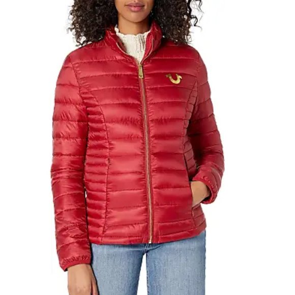 True religion clearance puffer jacket women's